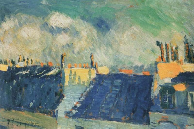 pablo picasso blue roofs